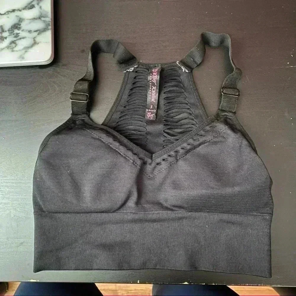Betsey Johnson Black Sport Bra